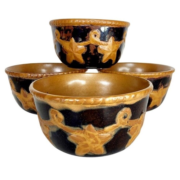 Laredo Home Studio Southwestern Texas Style Stoneware Soup Chili 4 Ct. Bowls - Picture 6 of 13
